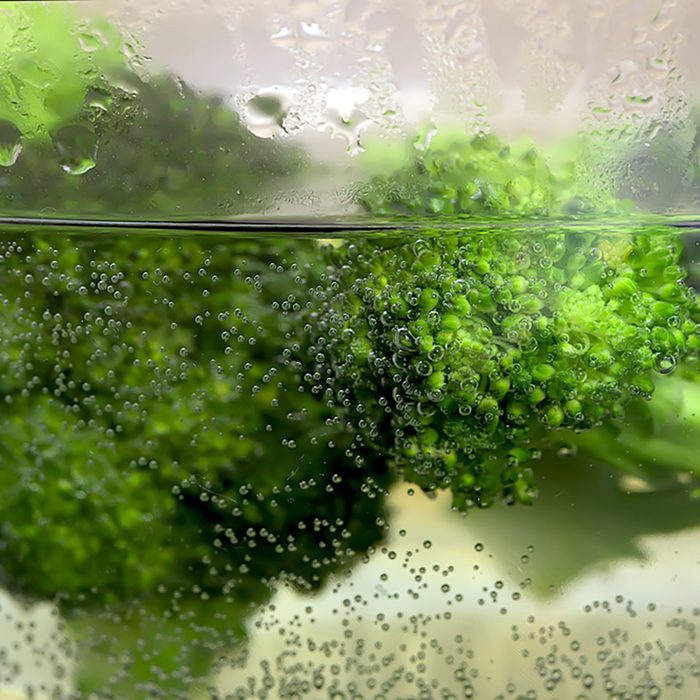 Broccoli in hot water