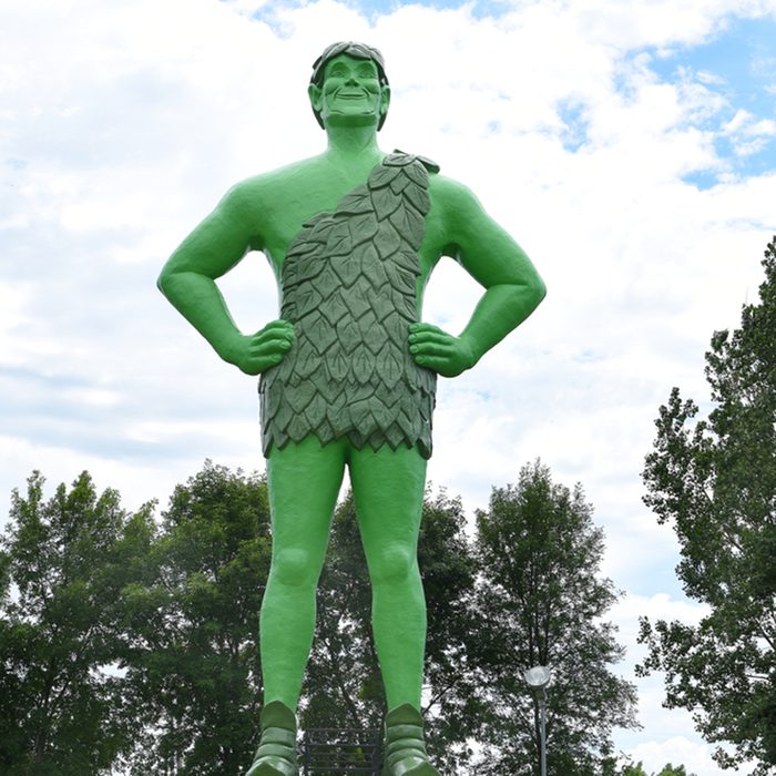 Jolly Green Giant Statue.