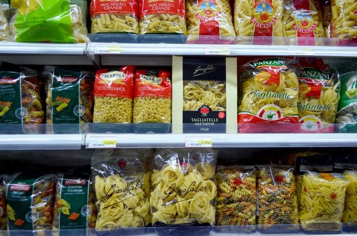 Portugal, Algarve, Circa 22.10.2013 Selection of pasta for sale in a supermarket in Portugal.; Shutterstock ID 778028962