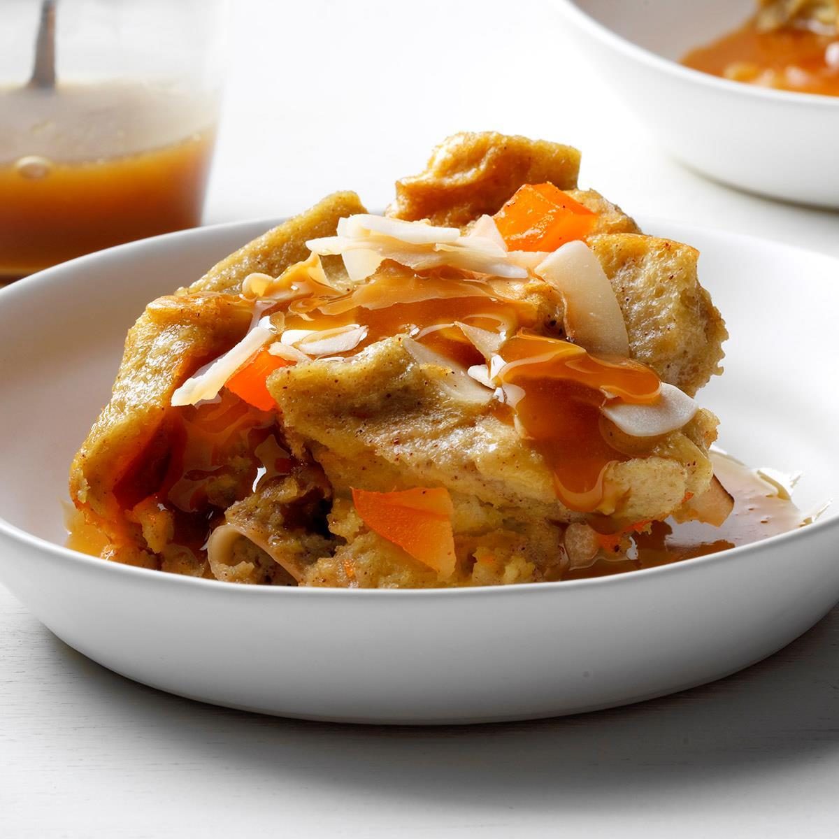 Runner Up: Coconut Mango Bread Pudding with Rum Sauce
