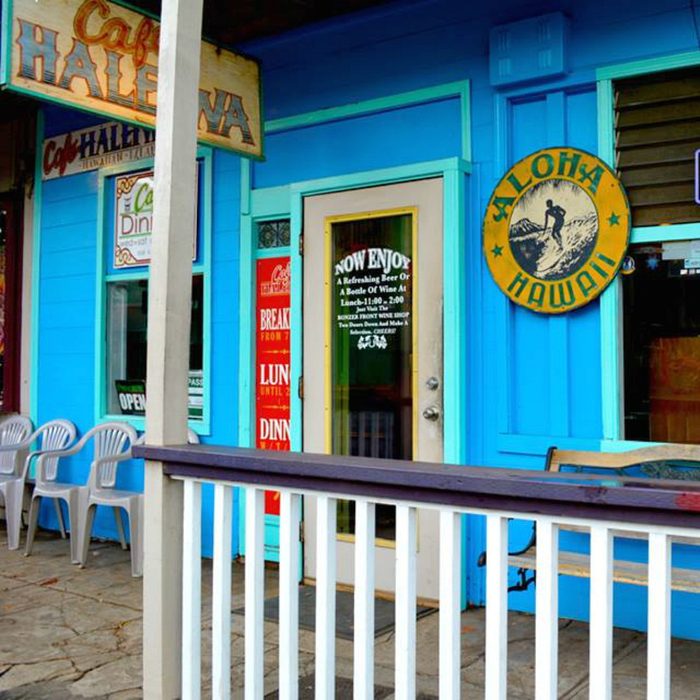 Front door of Cafe Haleiwa