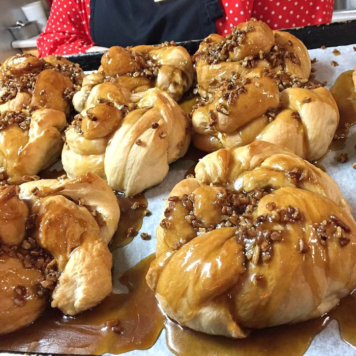 Rolls on a tray at Herman's Boy