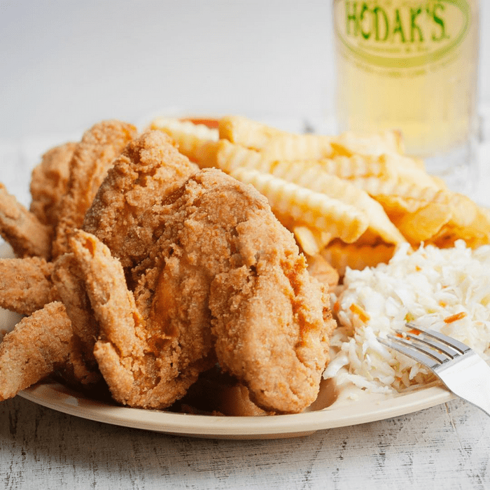 Hodak's fried chicken with fries