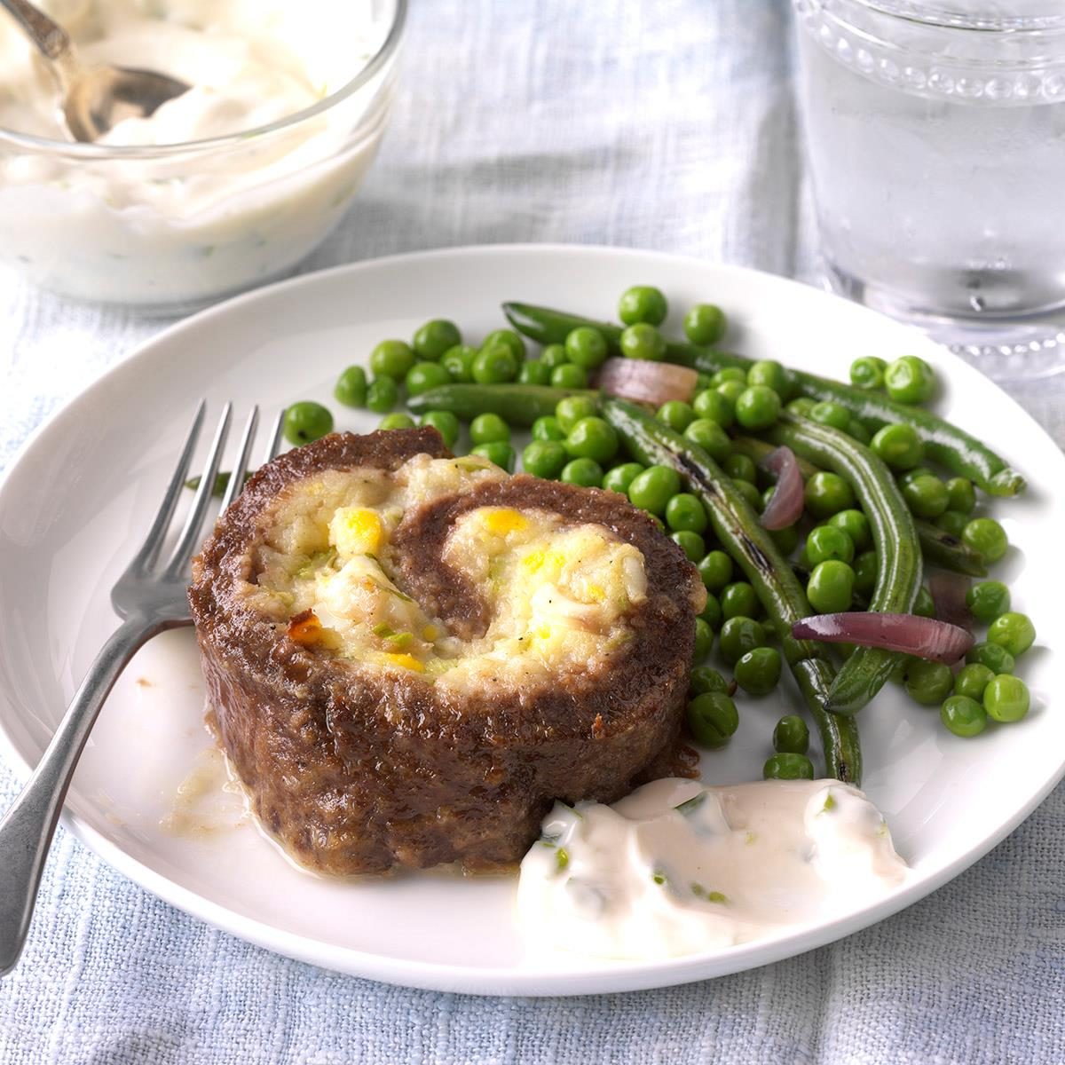 Stuffed Meat Loaf Slices