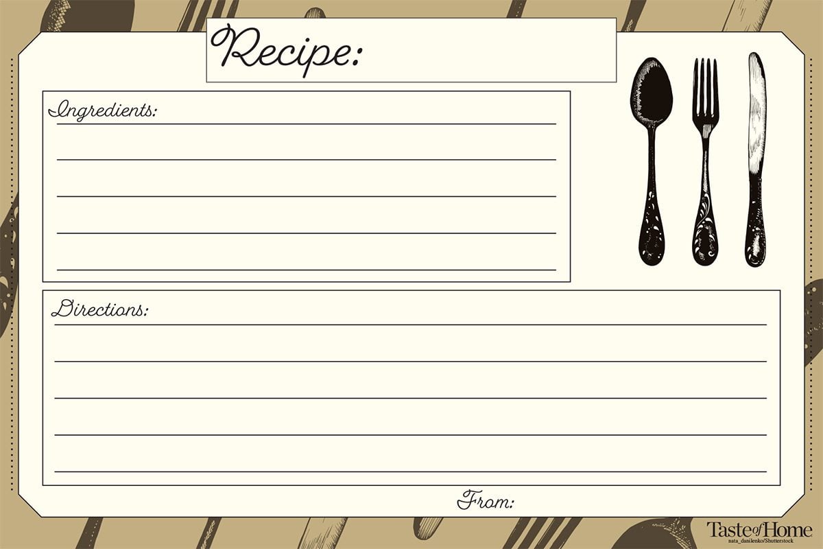 10 Beautiful Recipe Cards (FREE Printable Included!)