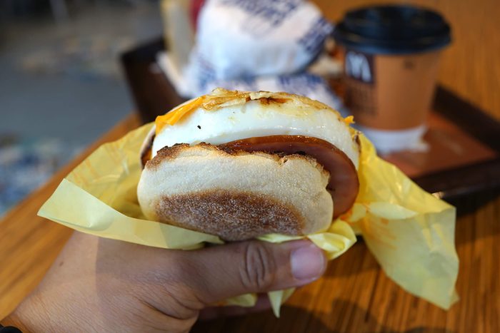 Egg McMuffin with McDonald Premium Roast Coffee is one of the meals choice at McDonald's Weekday Breakfast Specials.