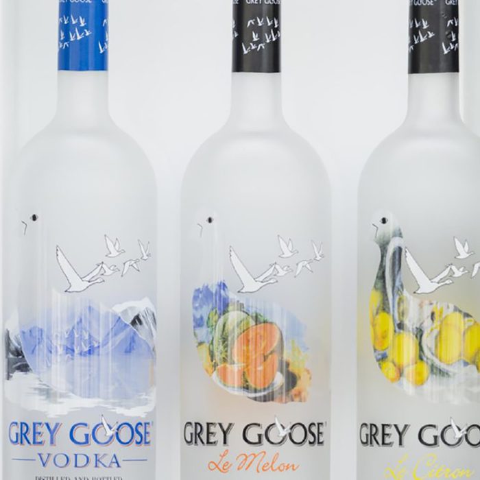 bottles of Grey Goose vodka