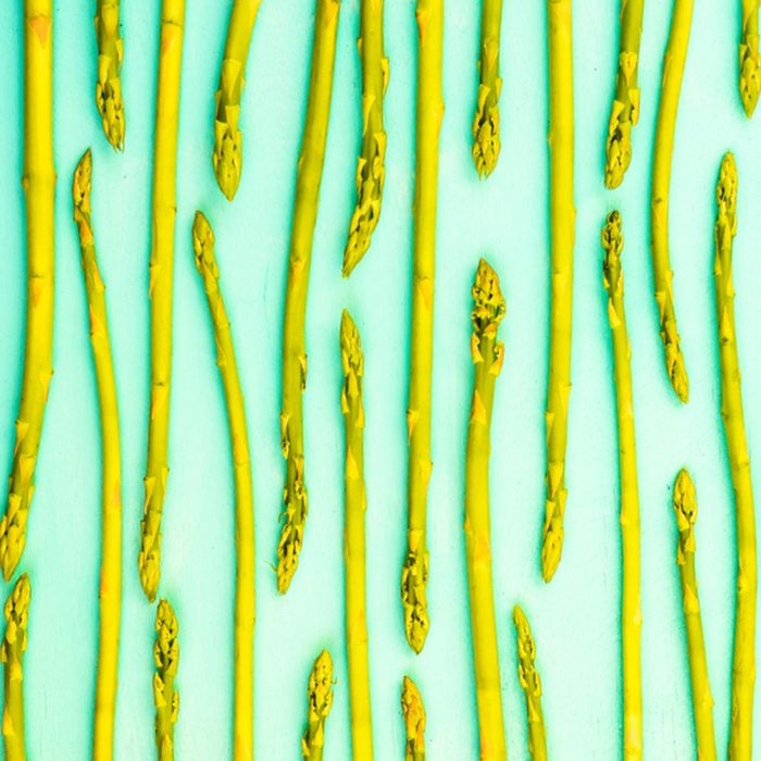 Fresh green asparagus pattern