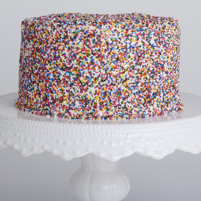 Birthday cake with sprinkles