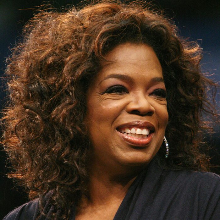 Oprah Winfrey campaigns for Democratic Presidential candidate Barack Obama at UCLA in Los Angeles, California.