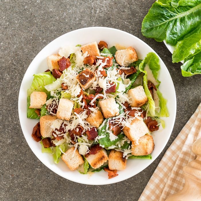caesar salad on table - Healthy food style