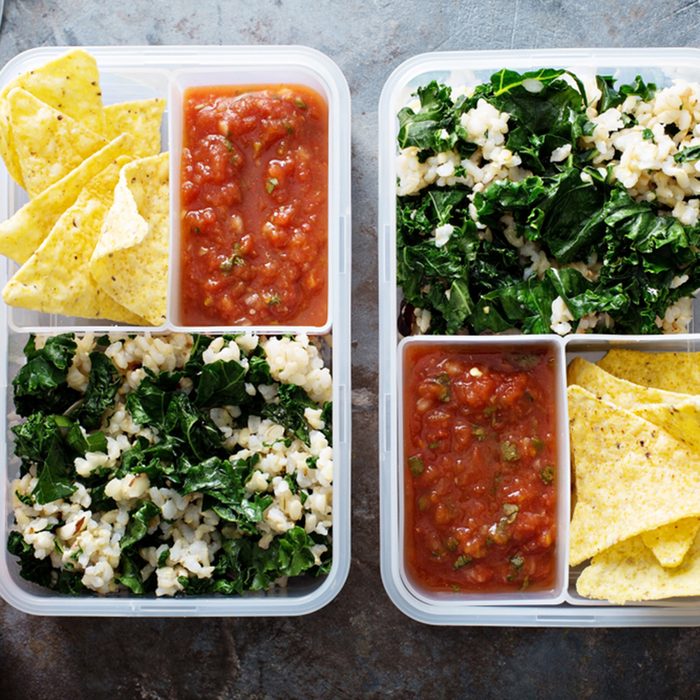 Healthy meal prep or lunch for work and school