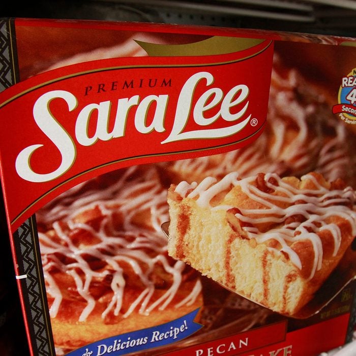 Sara Lee bakery products are seen in the freezer case