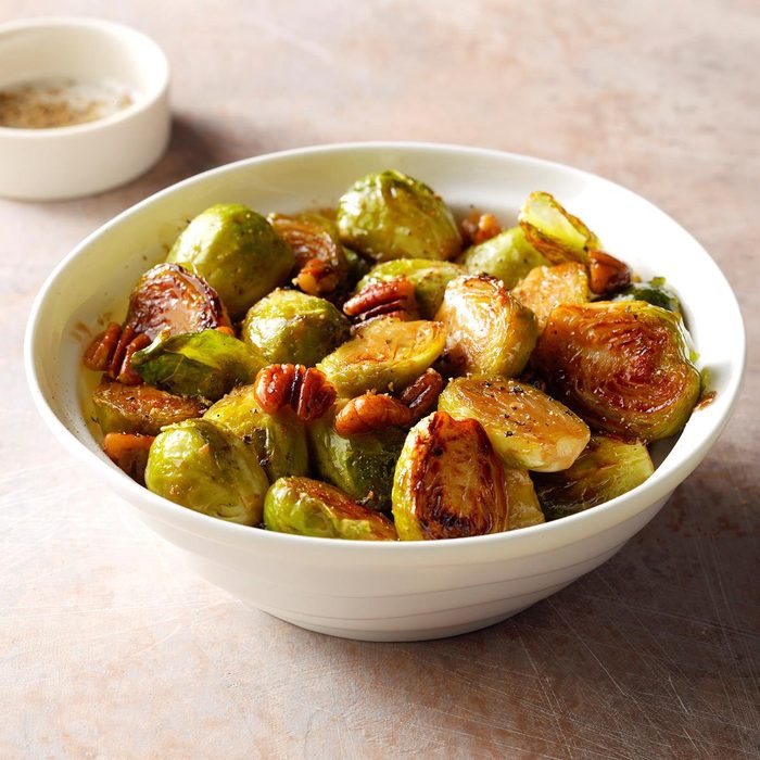 Brussels Sprouts with Pecans and Honey