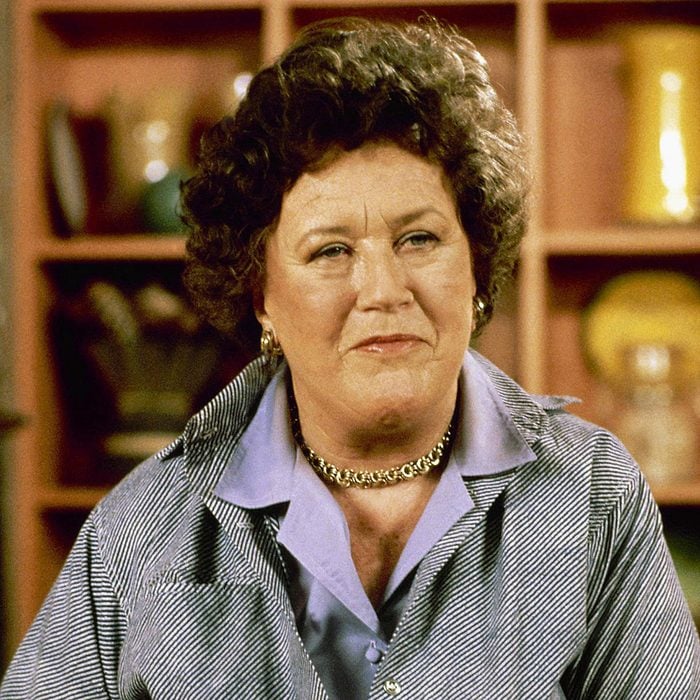 Chef and cookbook author Julia Child shown in 1981