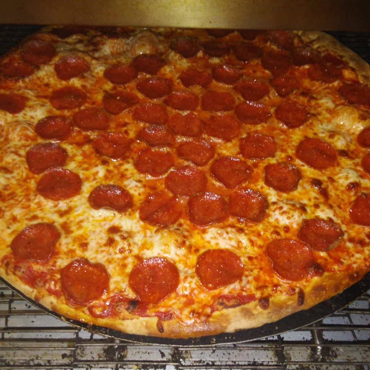 cheese and pepperoni pizza from Giovanni's Pizzeria