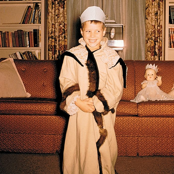 boy dressed up in costume for Halloween /REM Magazine/1997/November-December-1997_1953/1011-5859_HiRes