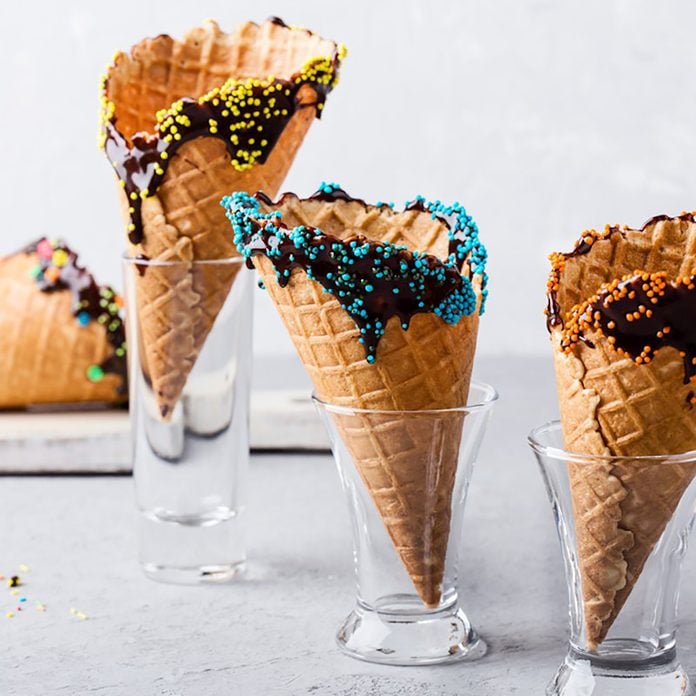 dipped ice cream cones