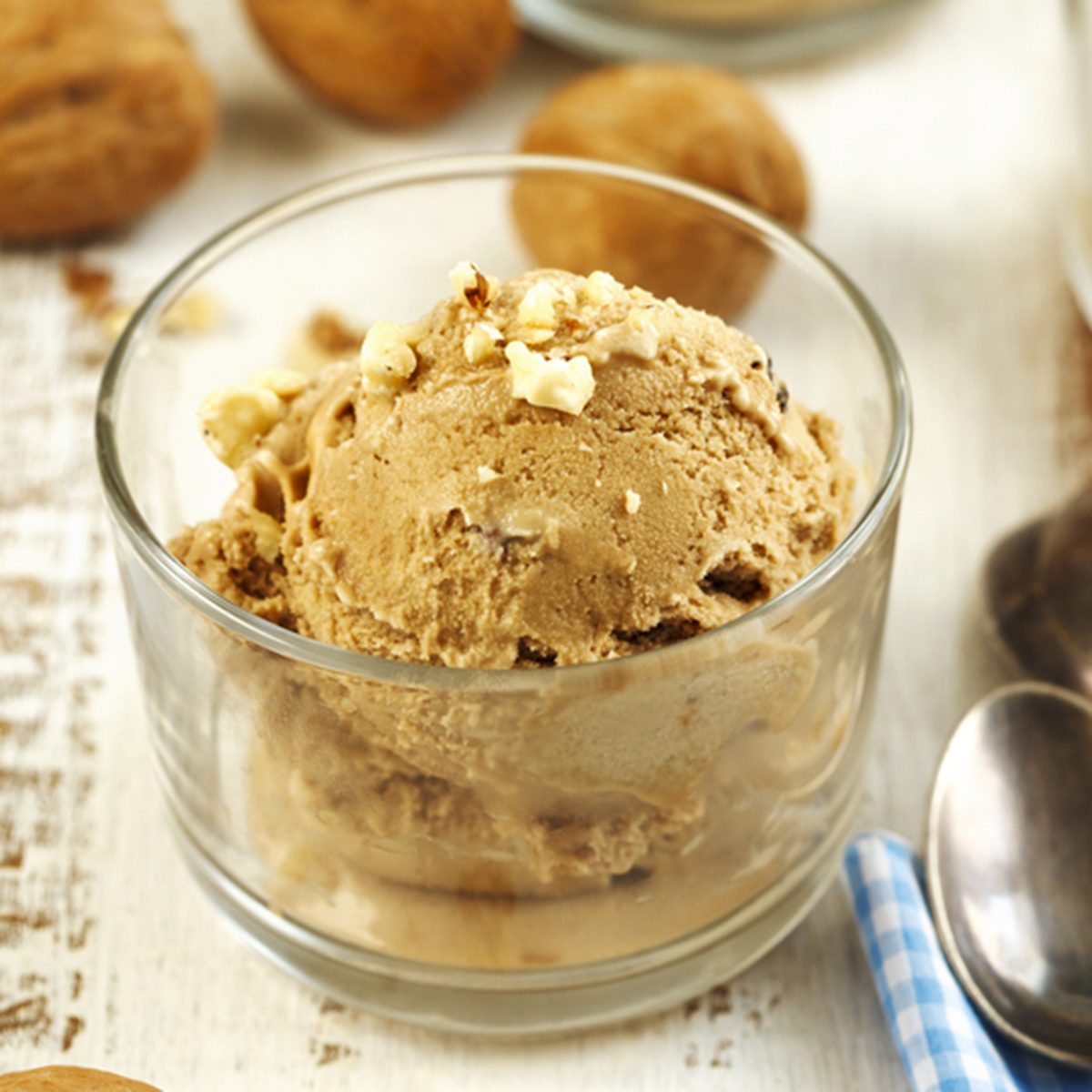 Maple walnut ice cream; Shutterstock ID 351144374; Job (TFH, TOH, RD, BNB, CWM, CM): Taste of Home