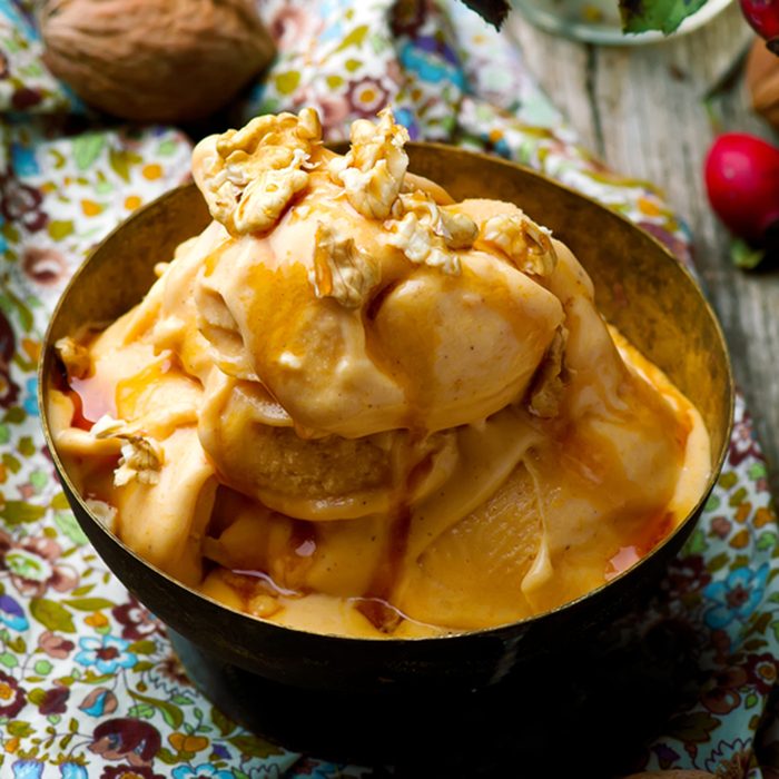 pumpkin ice cream style rustic. selective focus; Shutterstock ID 495925372; Job (TFH, TOH, RD, BNB, CWM, CM): Taste of Home