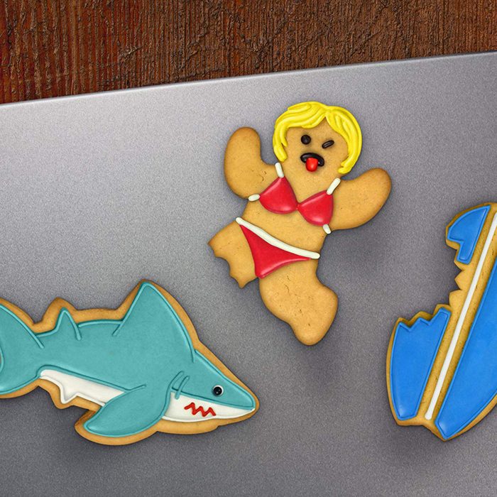Fred SNACK ATTACK! Shark and Surfer Cookie Cutters, Set of 3