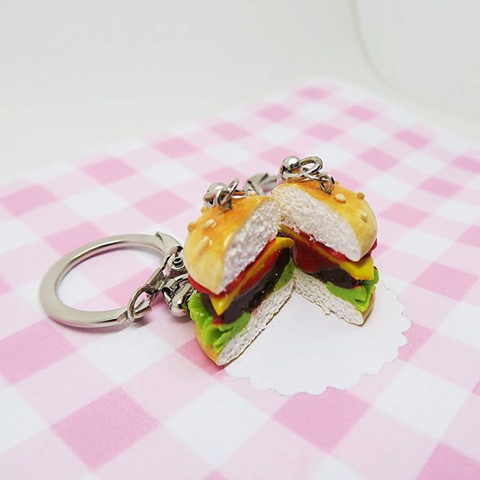 Burger Keychain