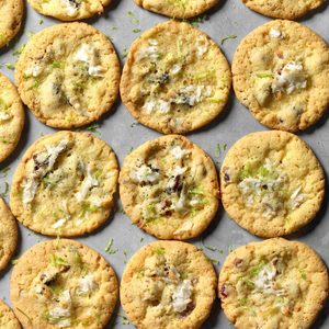 Coconut, Lime and Pistachio Cookies