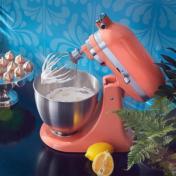 tropical KitchenAid mixer with meringue