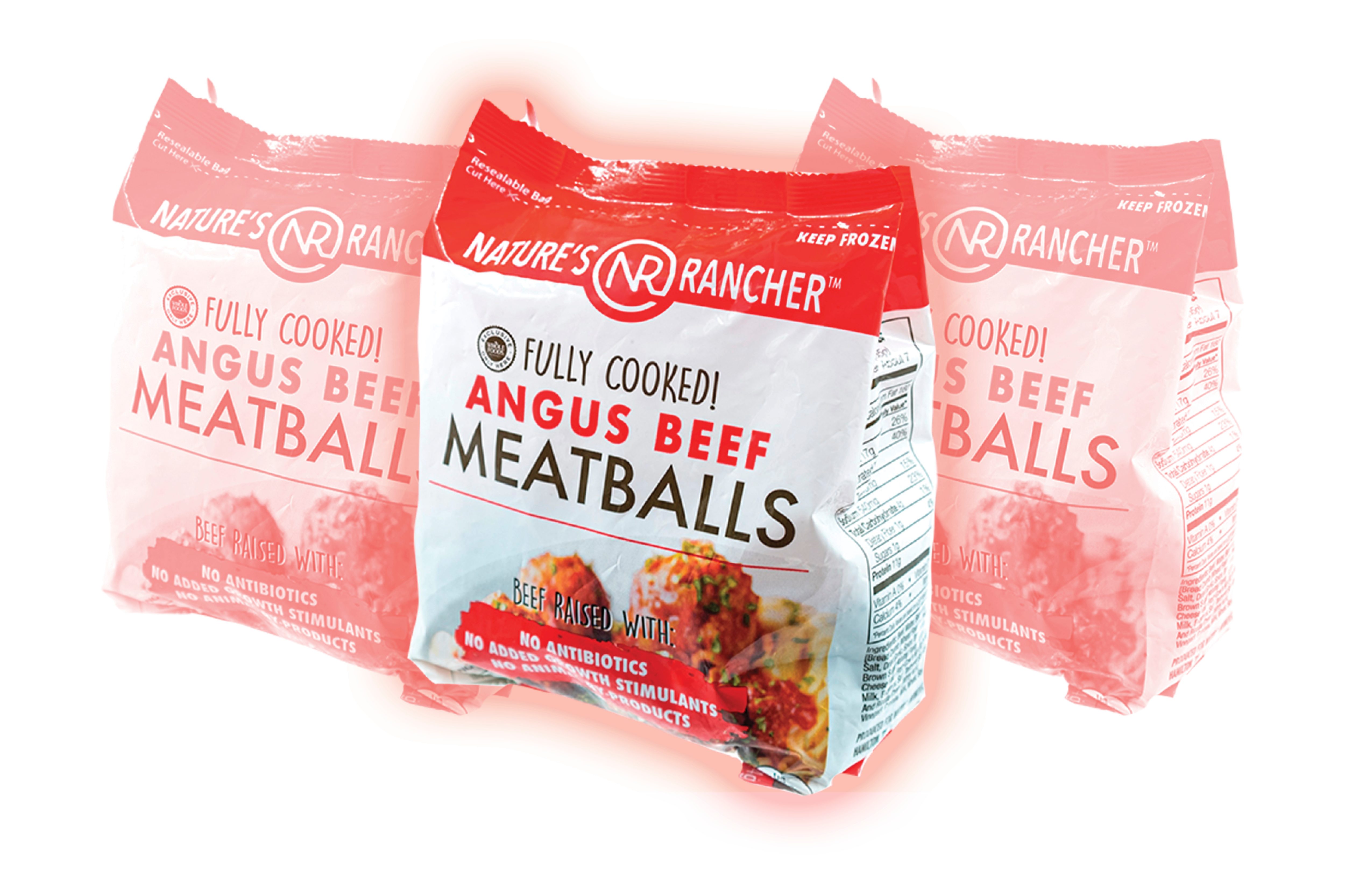 NATURE’S RANCHER FULLY COOKED ANGUS BEEF MEATBALLS -22 OZ