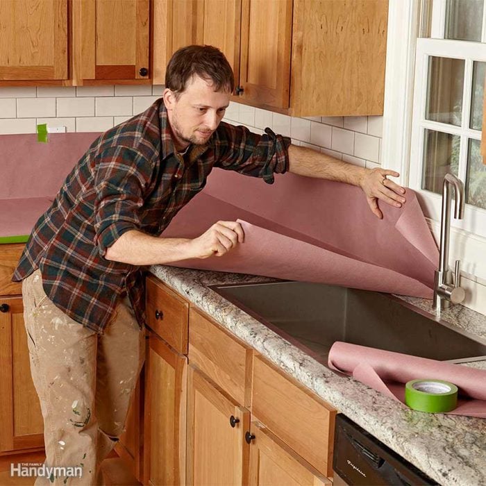 Protect Countertops With Rosin Paper