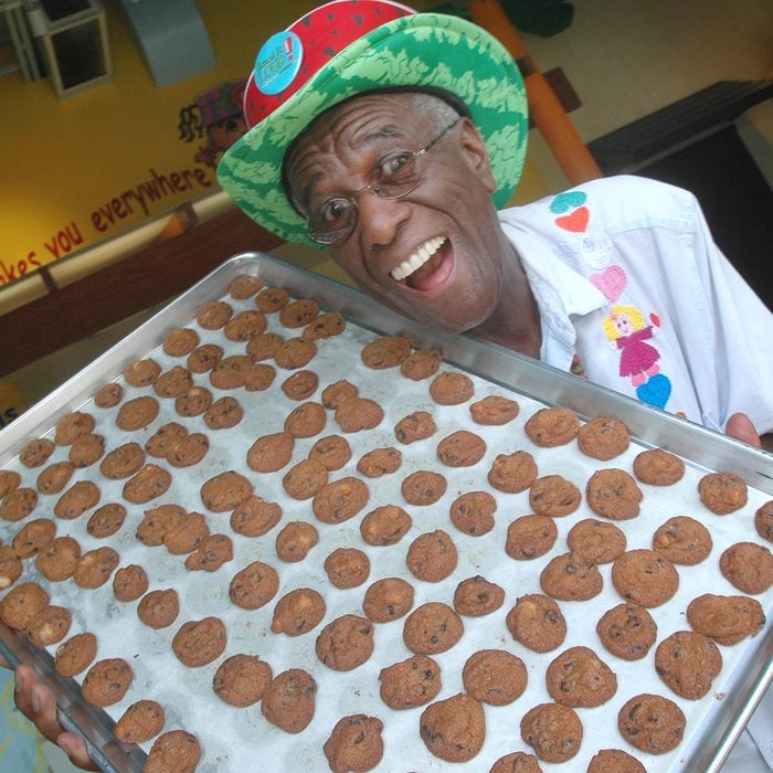 Wally Amos, of Kailua, Hawaii, in his home office