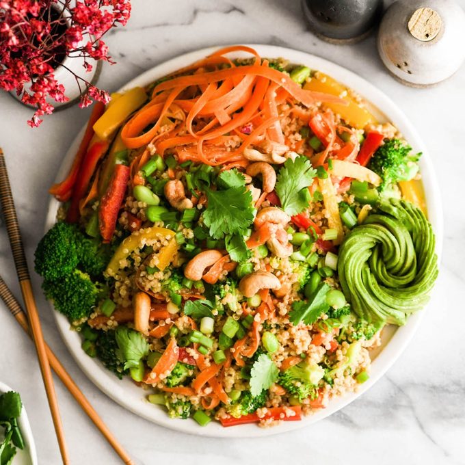 Asian quinoa salad