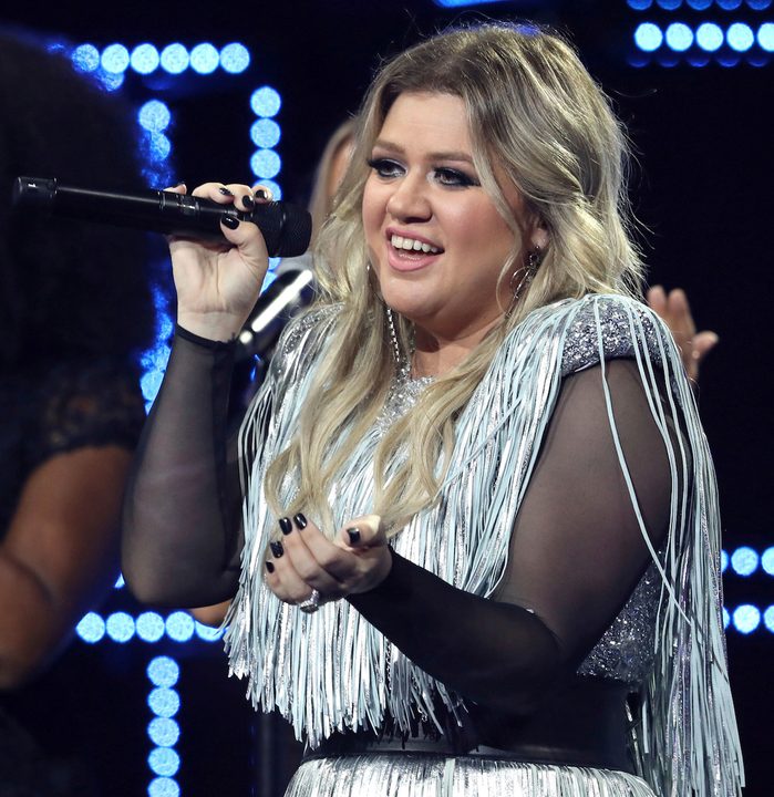 Kelly Clarkson performs at the opening night ceremony of the U.S. Open tennis tournament at the USTA Billie Jean King National Tennis Center, in New York