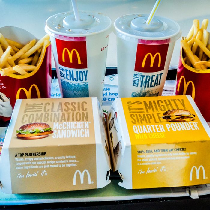 McDonald's food.