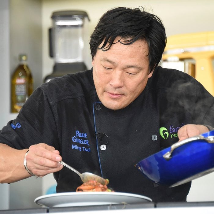 Mandatory Credit: Photo by Invision/AP/REX/Shutterstock (9241443cf) Ming Tsai hosts the South Beach Wine & Food Festival - Goya Foods' Grand Tasting Village KitchenAid Culinary Demonstration on 13th Street & Ocean Drive, in Miami Beach, Fla 2017 South Beach Wine and Food Festival, Miami, USA - 25 Feb 2017