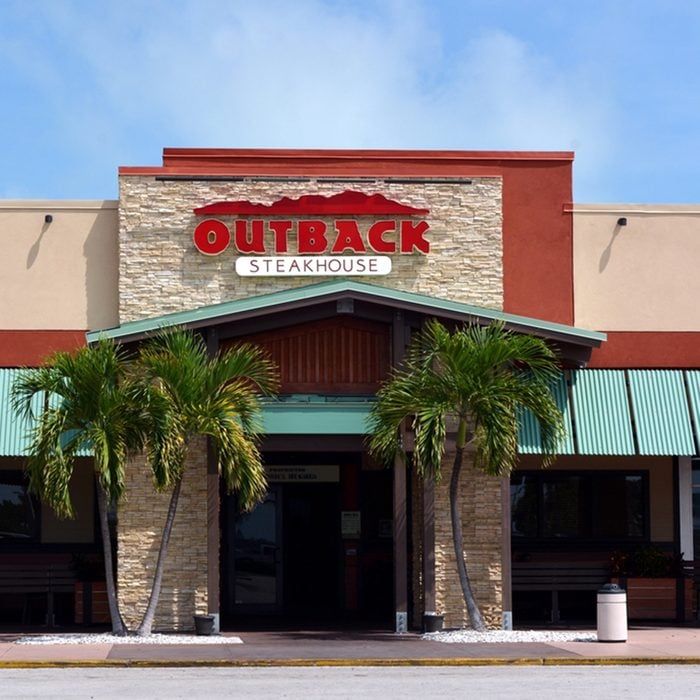 a Outback Steakhouse retail chain restaurant in Key West, Florida on June 20, 2017.