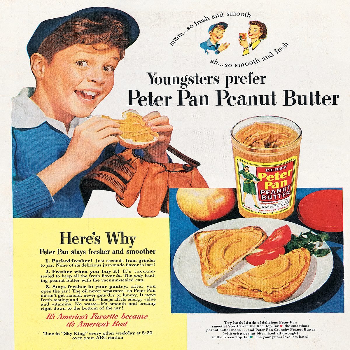 vintage ad for peter pan peanut butter