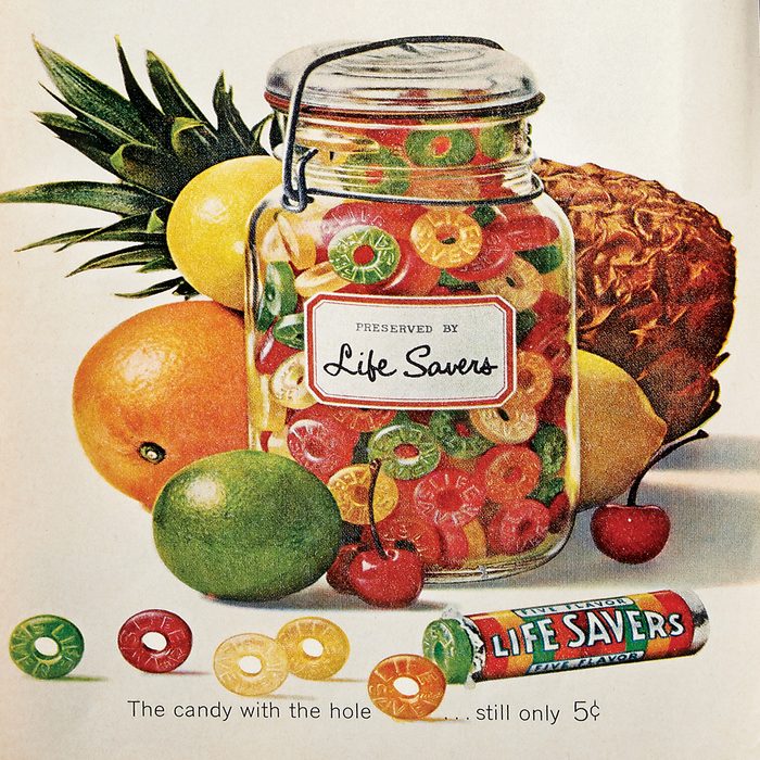 vintage ad for life savers candy