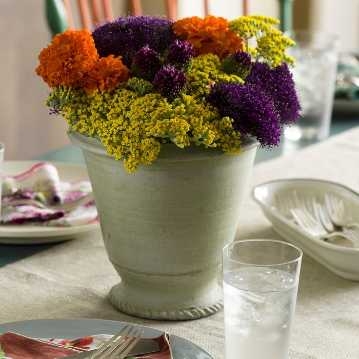 thanksgiving themed flower pot