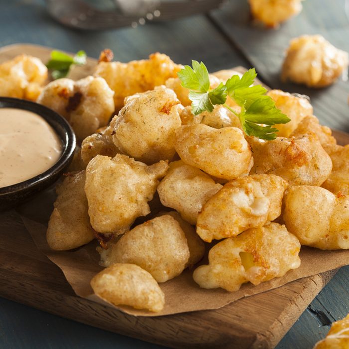 Beer Battered Wisconsin Cheese Curds with Dipping Sauce