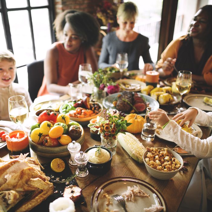 Thanksgiving Celebration Tradition Family Dinner Concept;