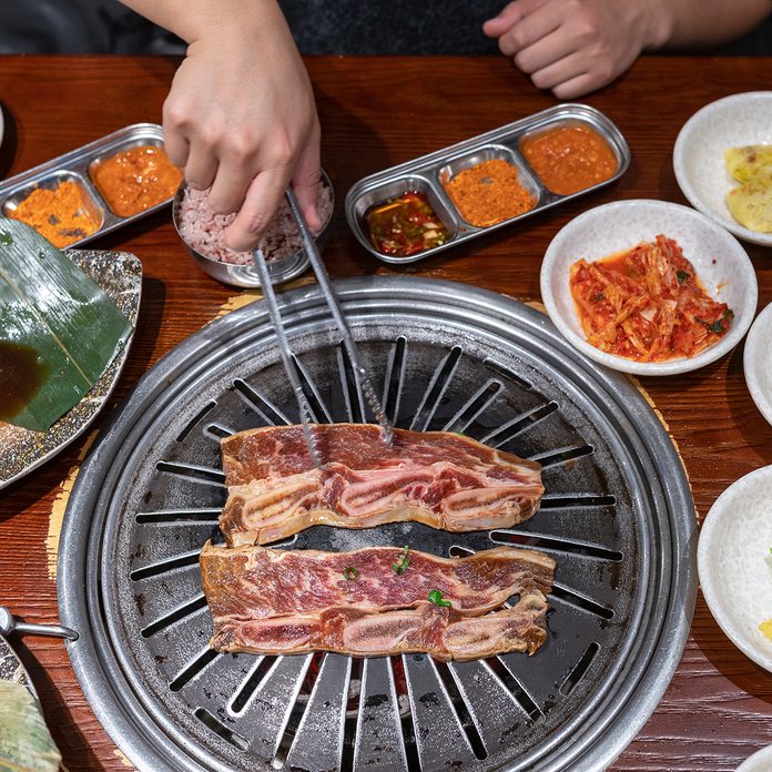 Korean Barbecue And Side Dishes