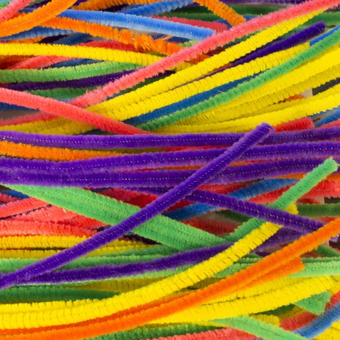Neon colored pipe cleaners