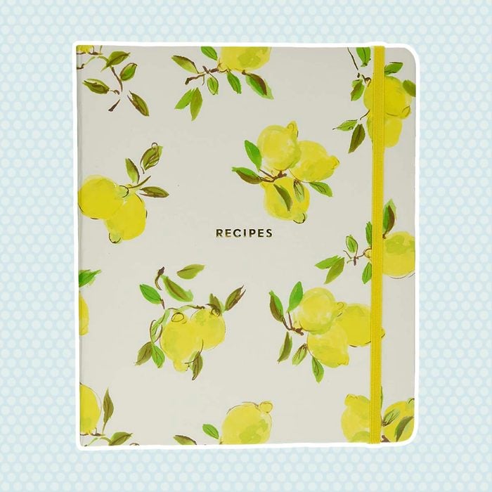 Kate Spade New York 173533 Lemon Recipe Book, Bright Yellow