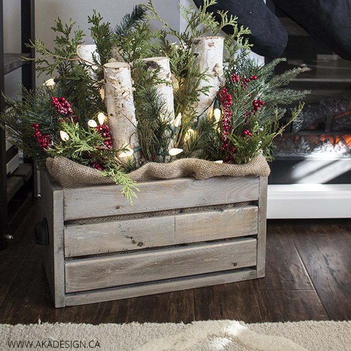 Rustic Christmas Crate