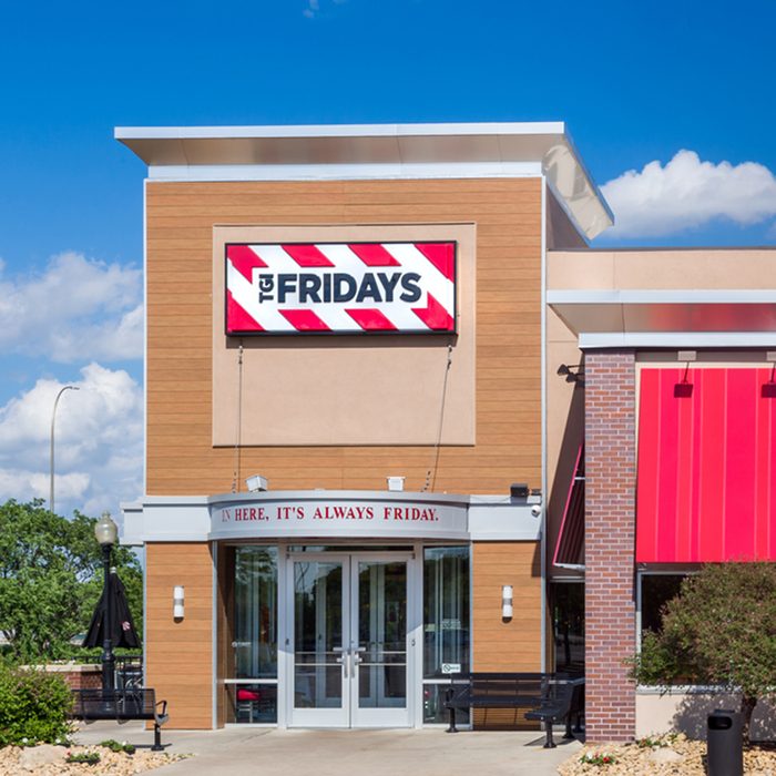 TGI Fridays exterior and logo.