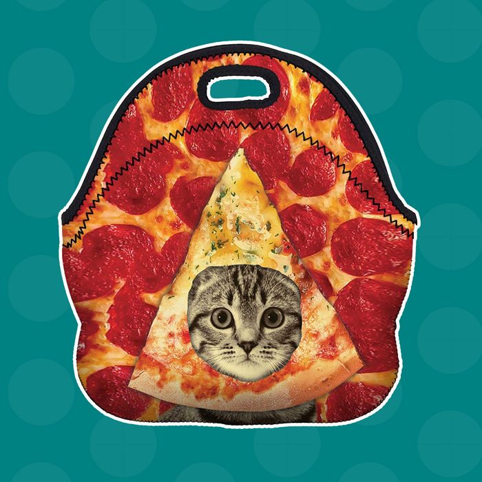 Pizza Cat Neoprene Lunch Bag