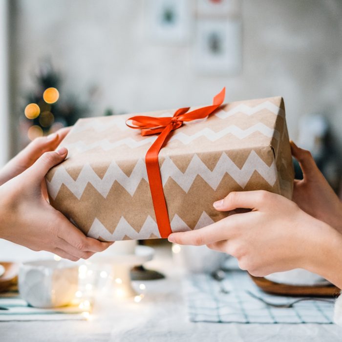 Family Packing Christmas Gifts