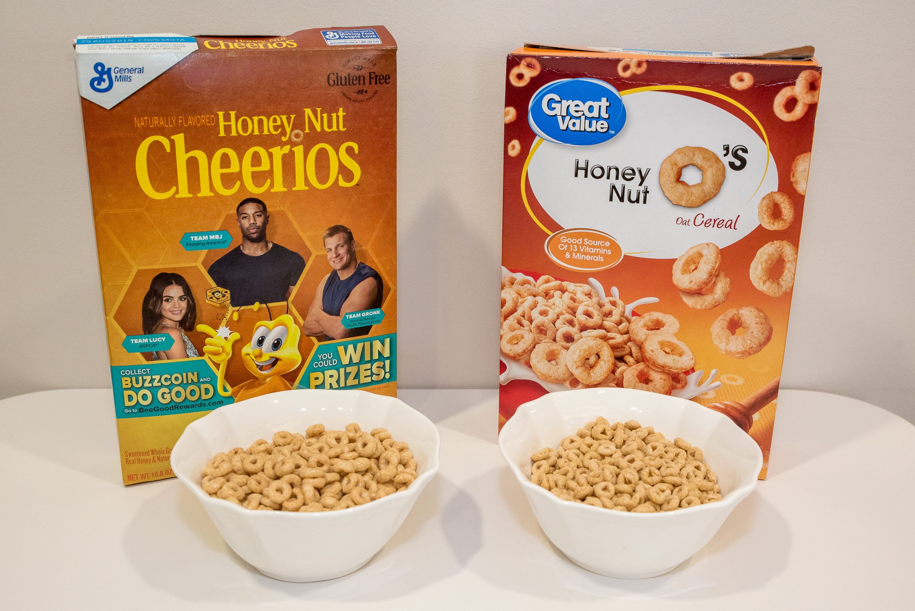 honey nut cheerios name brand vs generic cereal taste test