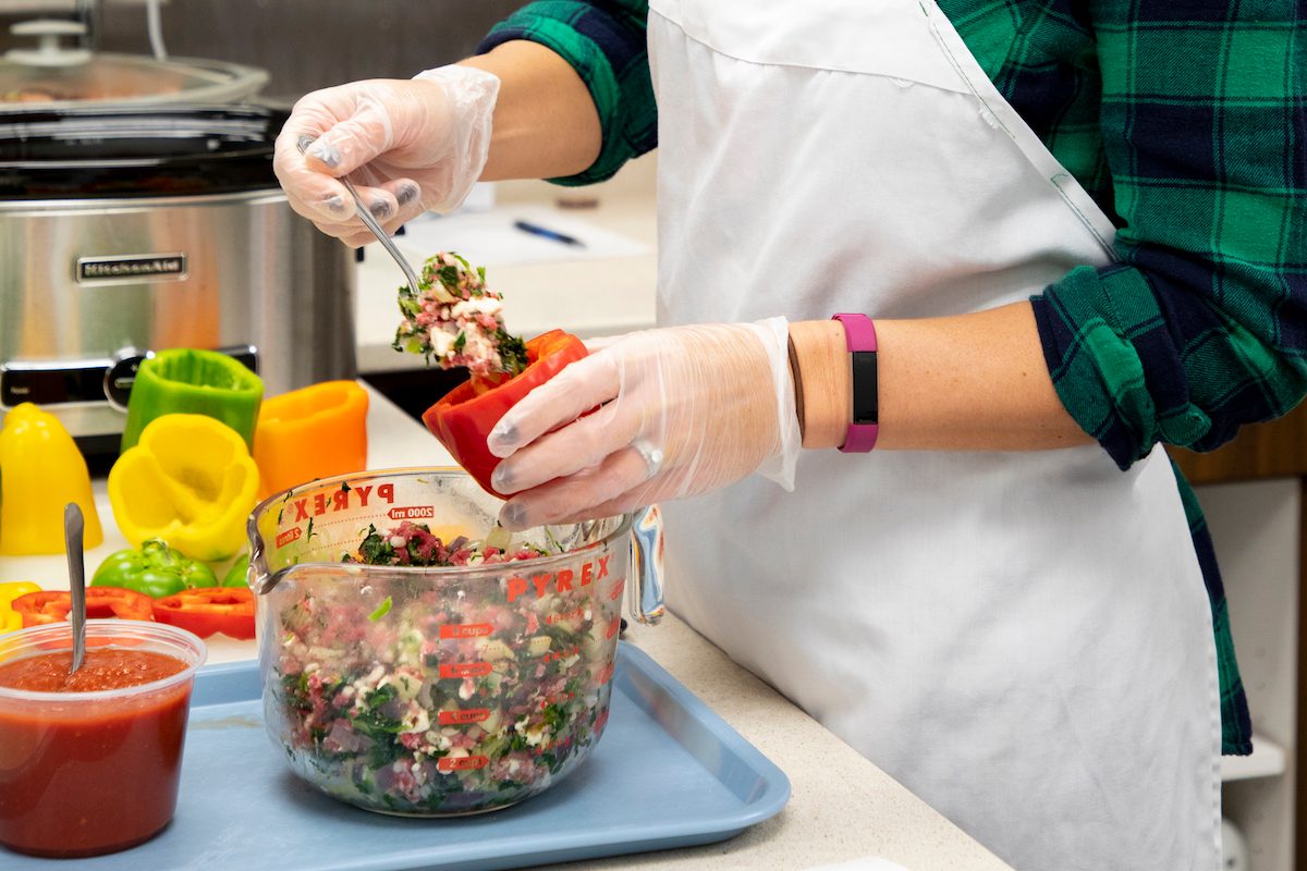 Alicia Rooker, Taste of Home recipe tester and editor, works in the Test Kitchen.
